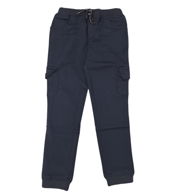 Smart Blue Cotton 6 Pockets Jogger's Pant For Boys Z2 - Image 2