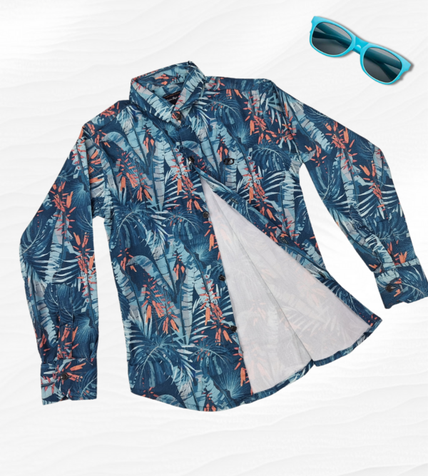 Floral Print Shirt For Boys