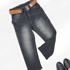 Picture of Jeans for Kids in a Shade of Carbon Black