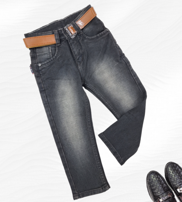Picture of Jeans for Kids in a Shade of Carbon Black