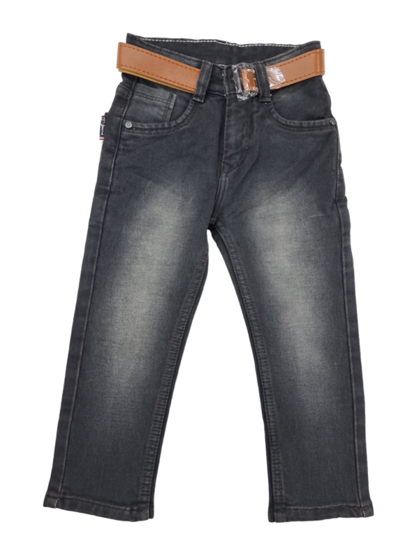 Picture of Jeans for Kids in a Shade of Carbon Black