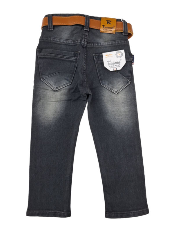 Picture of Jeans for Kids in a Shade of Carbon Black