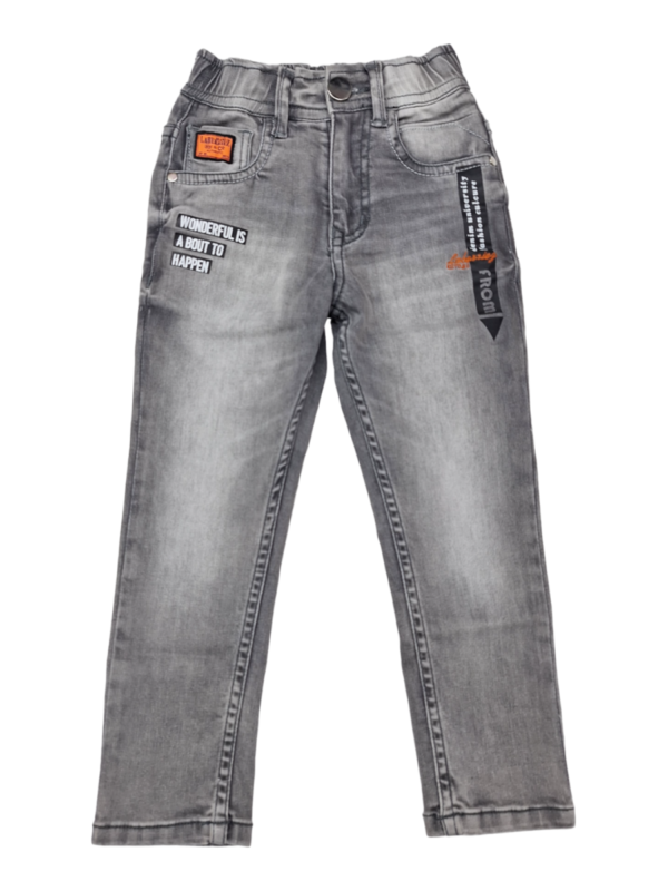 Picture of Jeans for Kids in a Shade of Carbon Black