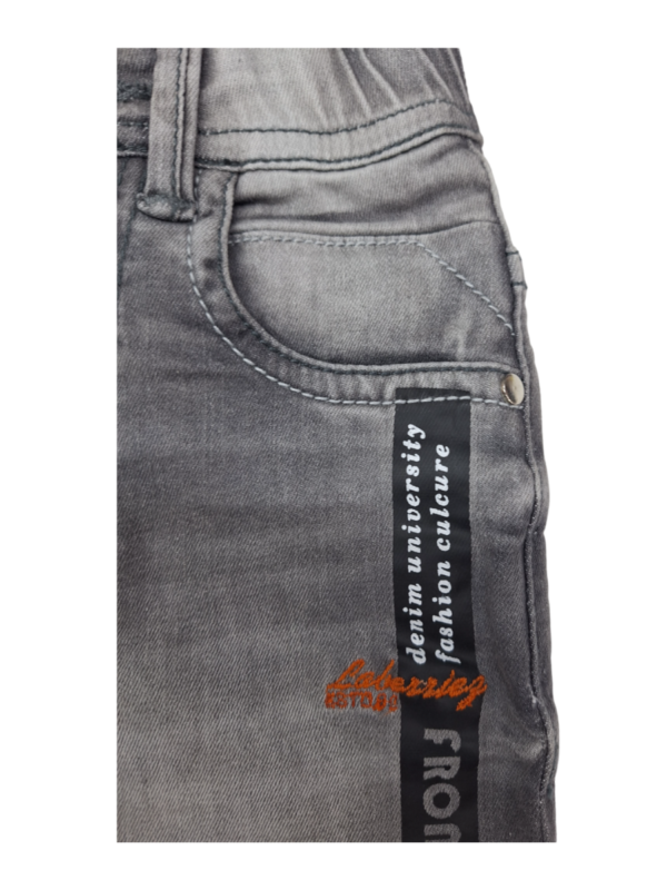 Picture of Jeans for Kids in a Shade of Carbon Black