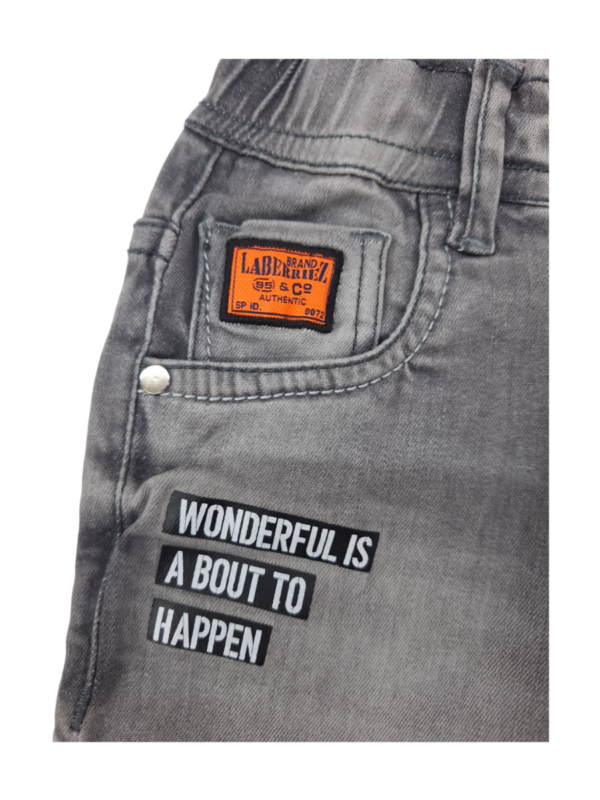 Picture of Jeans for Kids in a Shade of Carbon Black