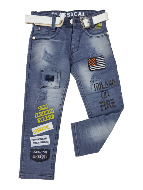 Super Smart Jeans For Boys Demin Fabric F - Image 3
