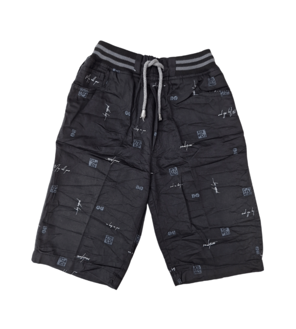 Black Half Pants / Capri Cotton Pant Boys C - Image 3