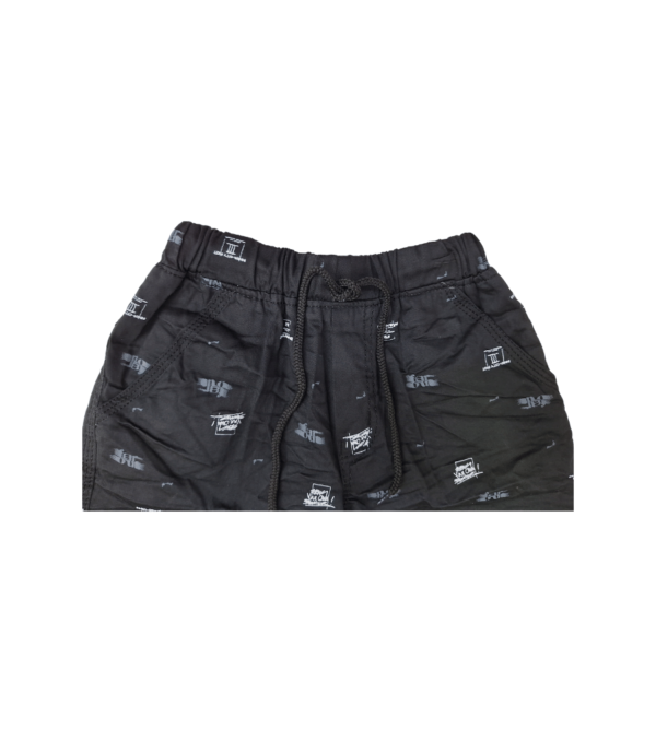 Black Organic Cotton Shorts / Capri For Boys Pant Boys D - Image 6