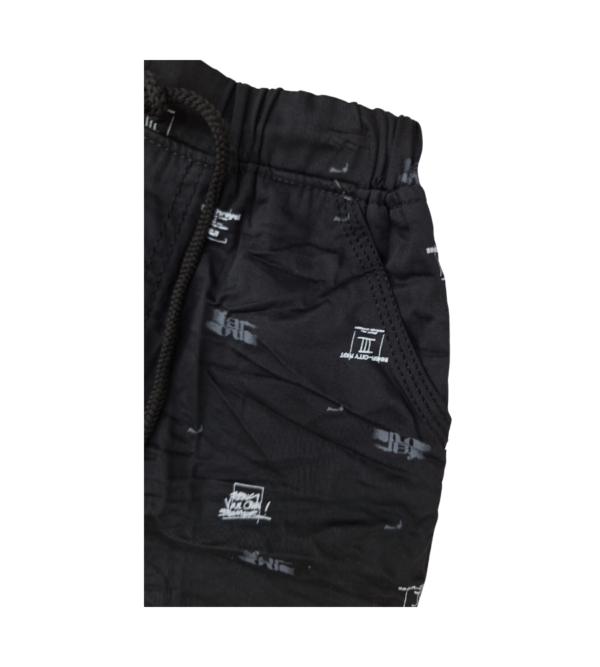 Black Organic Cotton Shorts / Capri For Boys Pant Boys D - Image 5