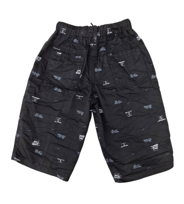 Boy's Cotton Capri Black