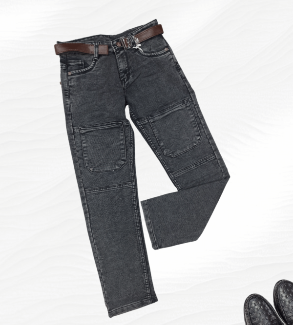 Carbon Black 6 Pocket Jeans or Boys