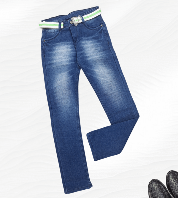 Blue Denim With Wash For Boys