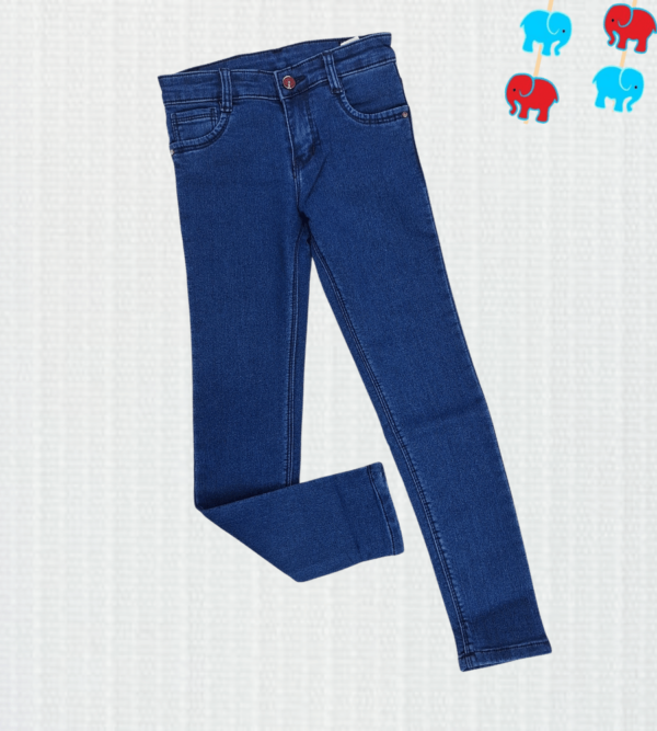 Denim Jeans For Girls in Carbon Blue Color