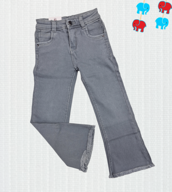 Denim Jeans For Girls in Carbon Black Color