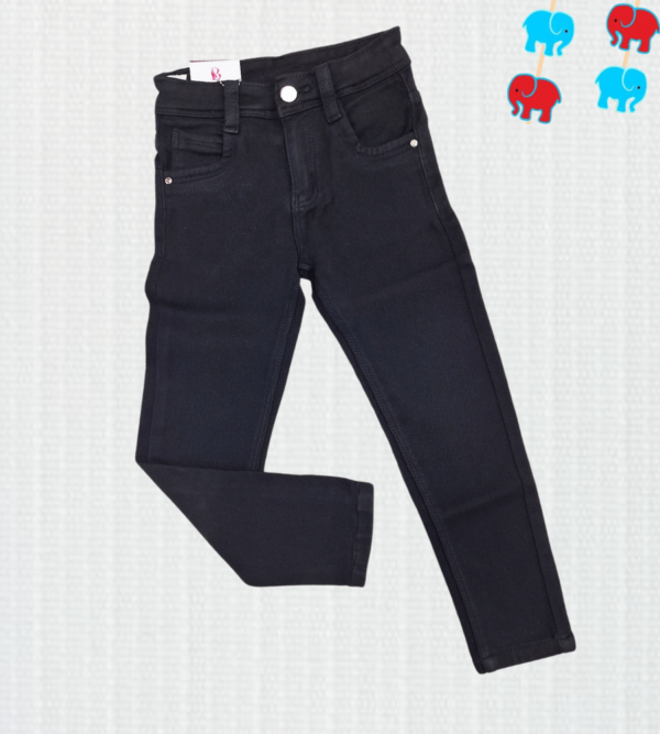 Denim Jeans For Girls in Carbon Black Color
