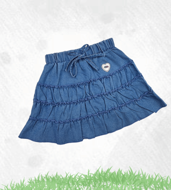 Cotton Skirt For girls in Blue