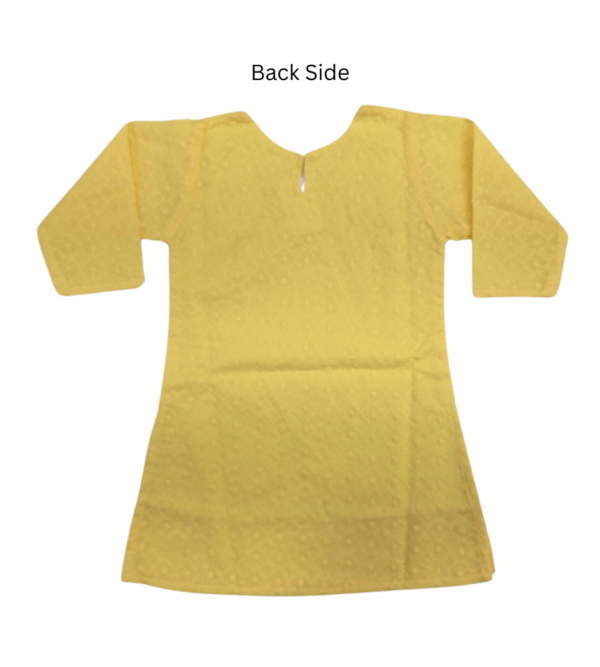 Chikan Smart Kurti With Lining For Girls Indian Dress C - Image 2