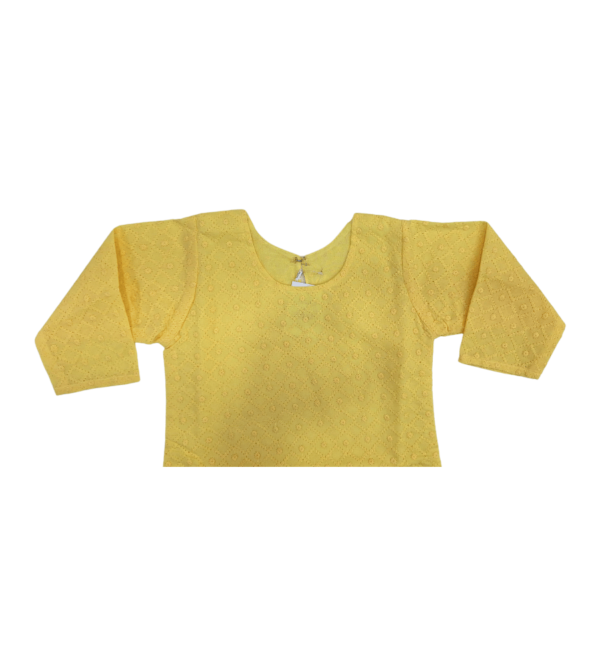 Chikan Smart Kurti With Lining For Girls Indian Dress C - Image 6