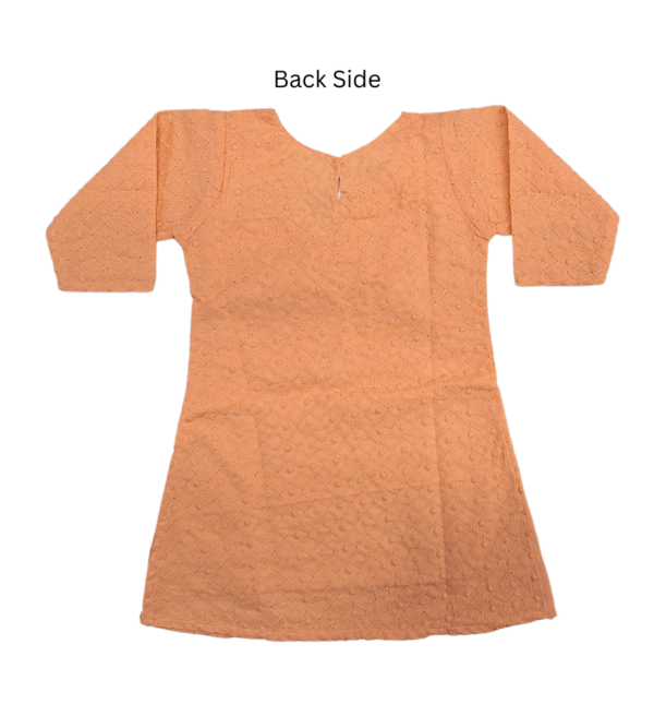 Chikan Smart Kurti With Lining For Girls Indian Dress D - Image 2