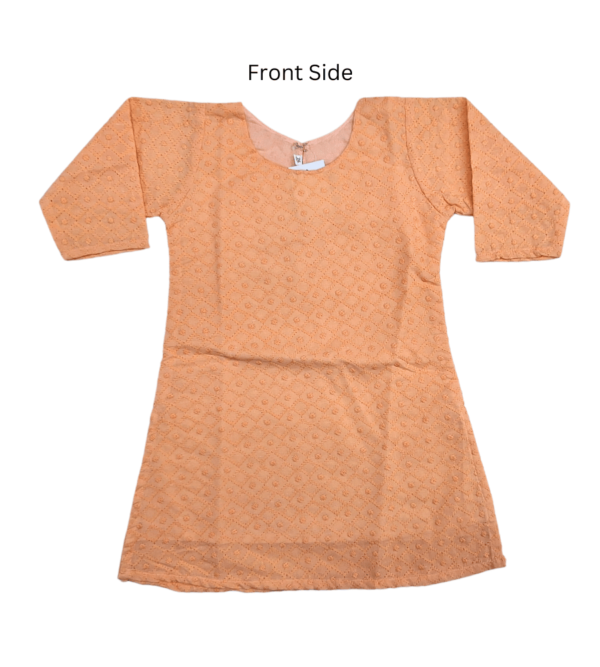 Chikan Smart Kurti With Lining For Girls Indian Dress D - Image 3