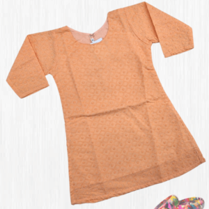 Chikan Smart Kurti With Lining For Girls Indian Dress D