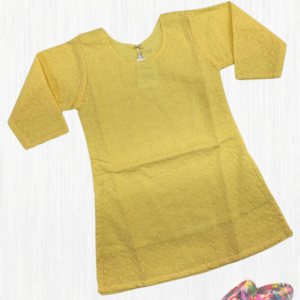 Chikan Smart Kurti With Lining For Girls Indian Dress C
