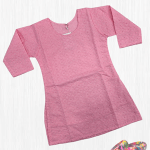 Chikan Smart Kurti With Lining For Girls Indian Dress A