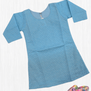 Chikan Smart Kurti With Lining For Girls Indian Dress B