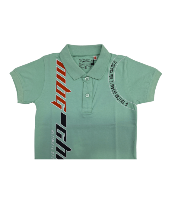 Collar Tshirt For Boys In Smart Prints and Hosiery Fabric