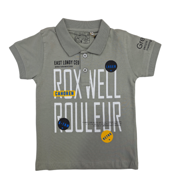 Collar Tshirt For Boys In Smart Prints and Hosiery Fabric