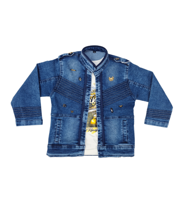 Smart Premium Sets In Blue Denim for Boys B - Image 8
