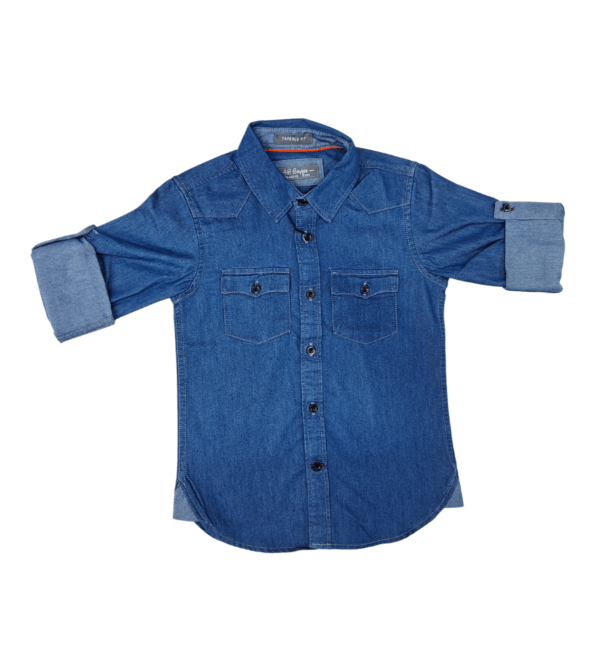 Denim Smart Shirt for Boys AZ - Image 5