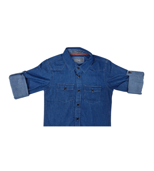 Denim Smart Shirt for Boys AZ - Image 6