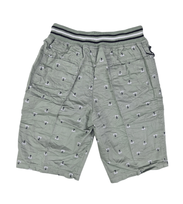 Super Comfy Summer Shorts for Kids in Cotton Green Color  L - Image 3