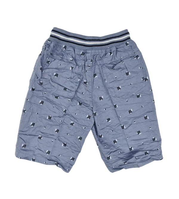 Printed Grey Boy’s Summer Shorts – Cool & Comfy K M - Image 4