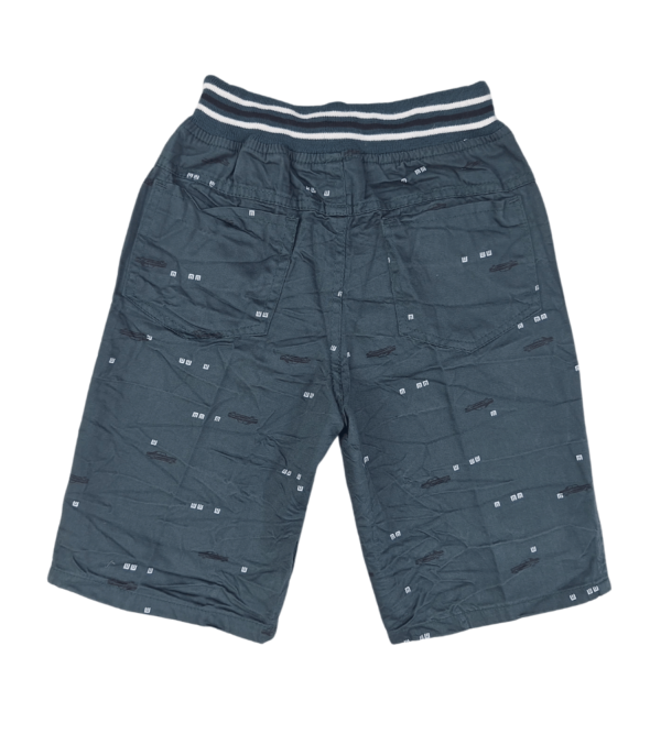 Ultra-Comfy Summer Shorts for Kids in Cotton Dark Green Color O - Image 2