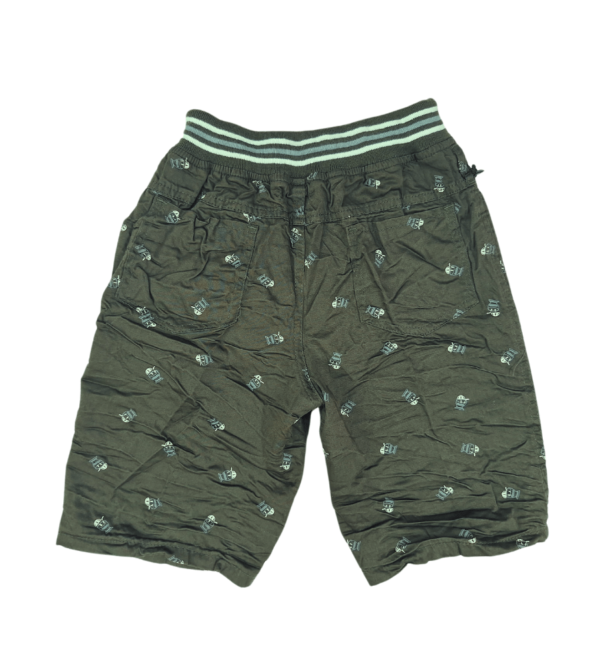 Stylish & Comfy Summer Essentials Boy’s Cotton Shorts In Green I - Image 4