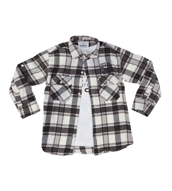 Premium Smart Shirt with Tshirt for Boys B 2P - Image 2