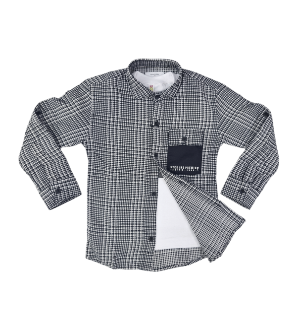 Premium Smart Shirt with Tshirt  for Boys BQ - Image 3