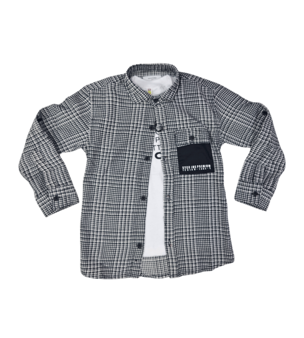 Premium Smart Shirt with Tshirt  for Boys BQ - Image 4