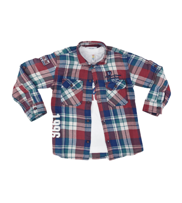 Premium Smart Shirt with Tshirt for Boys BS - Image 2