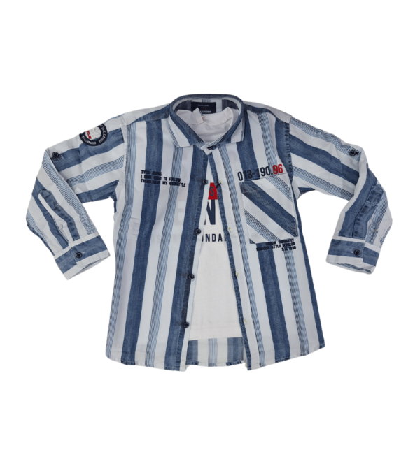 Premium Smart Shirt with Tshirt for Boys BU - Image 4