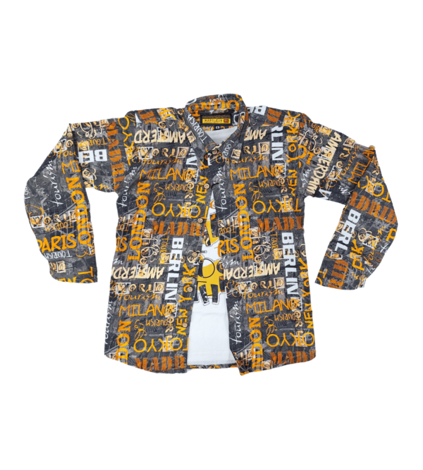 Premium Smart Shirt for Boys BW - Image 6