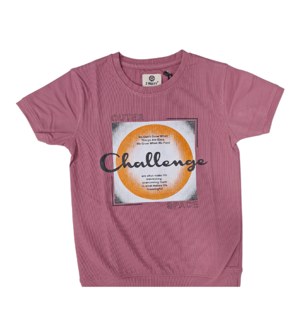 Smart Casual Pink Tshirt For Boys EM - Image 4