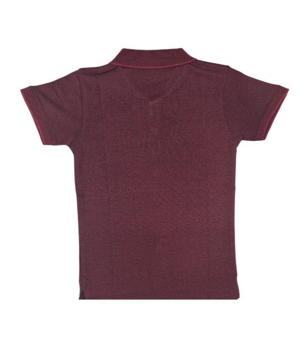Smart Casual Maroon Tshirt For Boys DX - Image 4