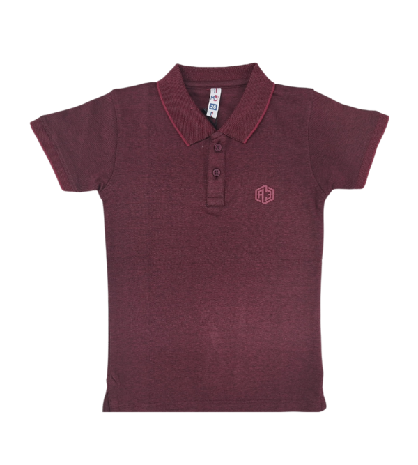 Smart Casual Maroon Tshirt For Boys DX - Image 3