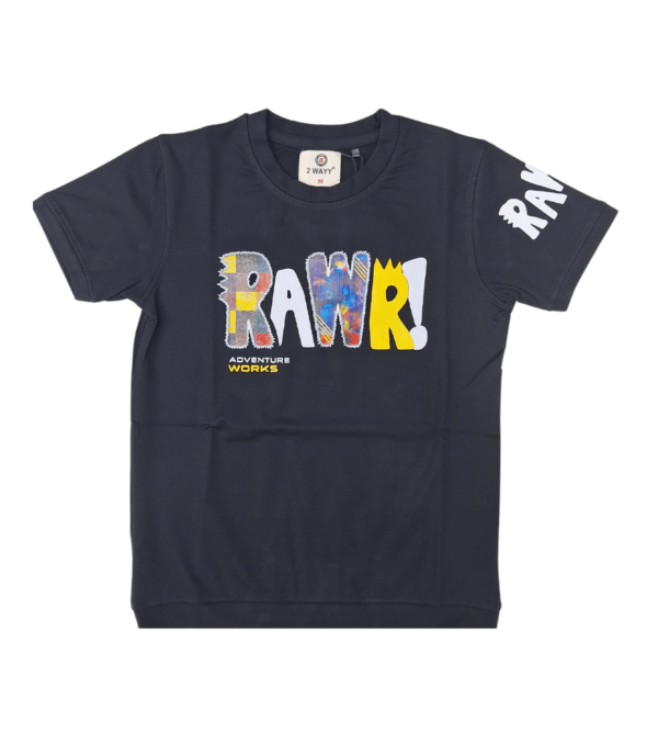 Smart Casual Black Tshirt For Boys EN - Image 2