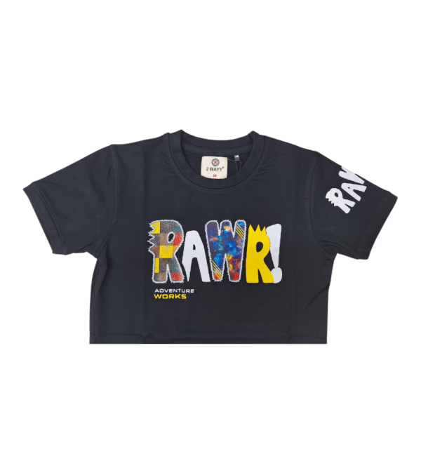 Smart Casual Black Tshirt For Boys EN - Image 3