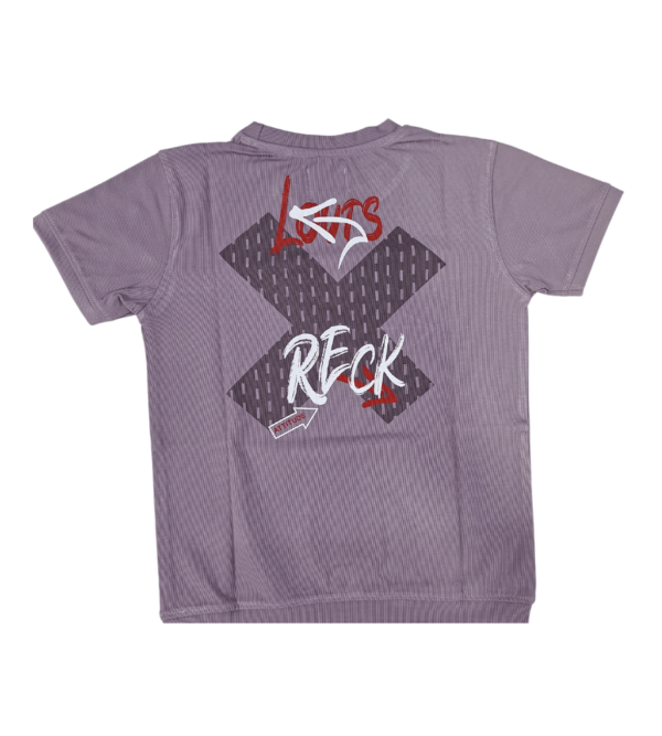 Smart Casual Purple Tshirt For Boys EO - Image 4