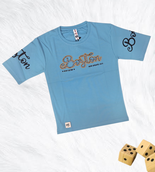 Premium Smart PartyWear BackPrint Tshirt For Boys DQ